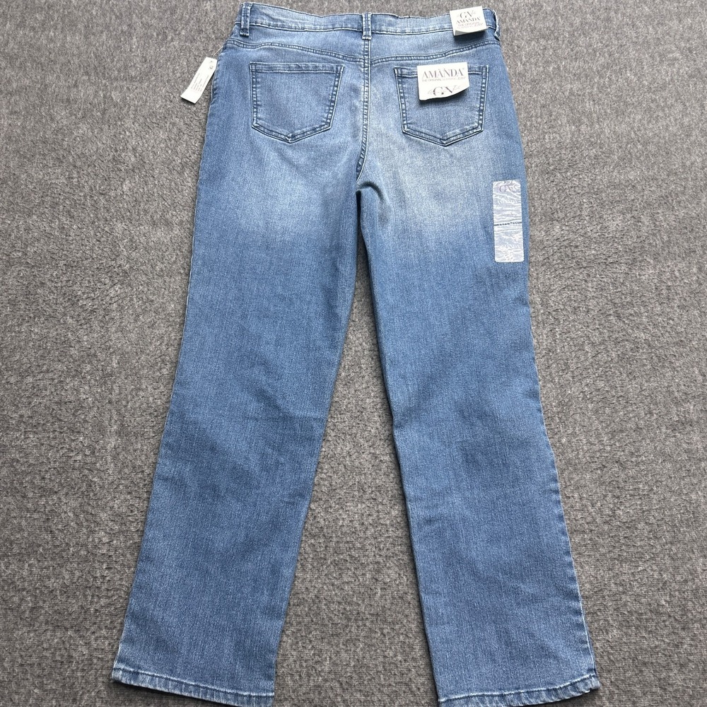 Gloria Vanderbilt Amanda Jeans Womens 12P Average Blue Frisco - Picture 6 of 7